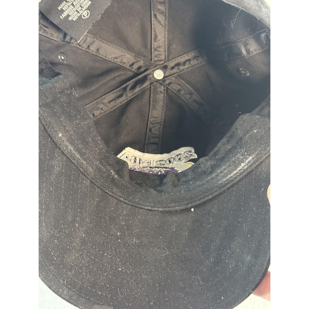 Vintage 2002 Nike LA Lakers NBA Champions Hat black Strap back - Picture 4 of 8